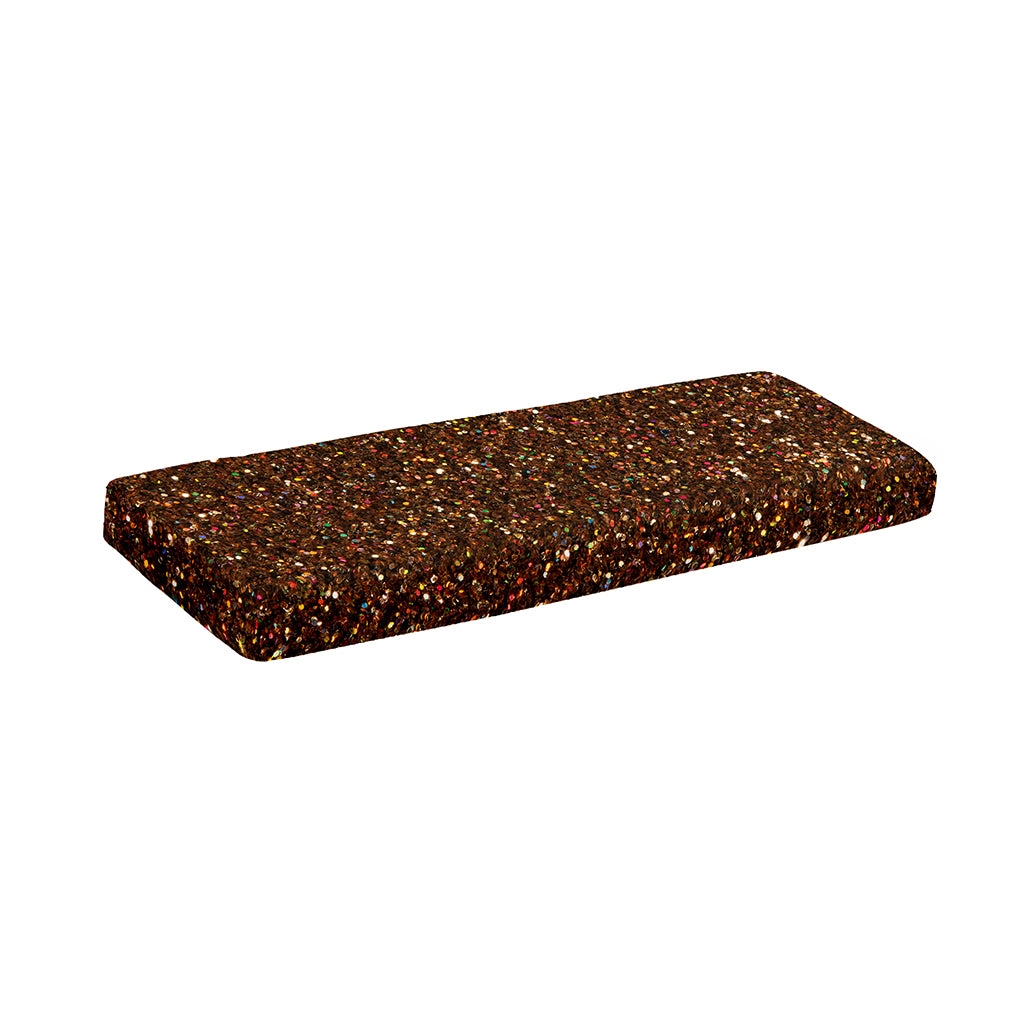 Brown (NOT Real) Glitter Print Piano Keyboard Cover