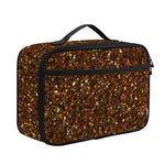 Brown (NOT Real) Glitter Print Portable Lunch Bag
