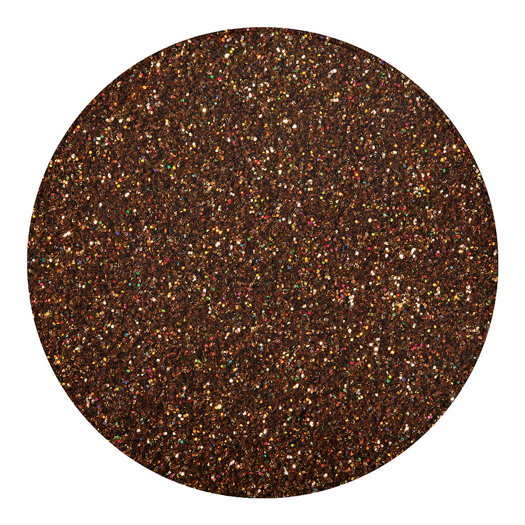 Brown (NOT Real) Glitter Print Round Blanket