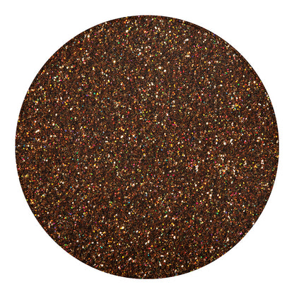 Brown (NOT Real) Glitter Print Round Blanket
