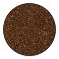 Brown (NOT Real) Glitter Print Round Floor Mat