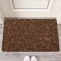 Brown (NOT Real) Glitter Print Rubber Doormat
