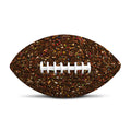 Brown (NOT Real) Glitter Print Rugby Ball