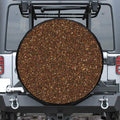 Brown (NOT Real) Glitter Print Tire Cover