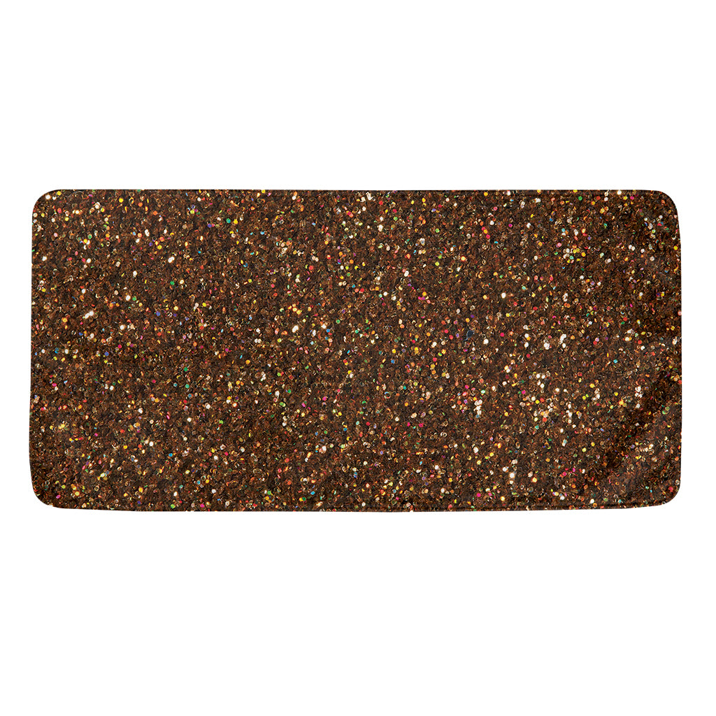Brown (NOT Real) Glitter Print Towel