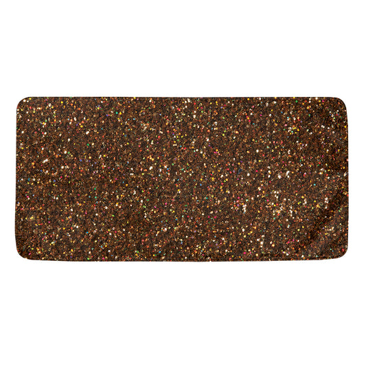 Brown (NOT Real) Glitter Print Towel