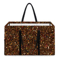 Brown (NOT Real) Glitter Print Utility Tote Bag
