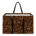 Brown (NOT Real) Glitter Print Utility Tote Bag