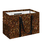 Brown (NOT Real) Glitter Print Utility Tote Bag