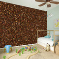 Brown (NOT Real) Glitter Print Wall Sticker