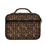 Brown Paw And Bone Pattern Print Briefcase Bible Bag