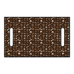 Brown Paw And Bone Pattern Print Golf Cart Seat Cover