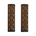 Brown Paw And Bone Pattern Print Handle Covers