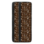 Brown Paw And Bone Pattern Print Refrigerator Handle Covers