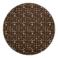 Brown Paw And Bone Pattern Print Round Blanket