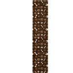 Brown Paw And Bone Pattern Print Table Runner