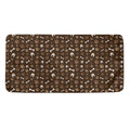 Brown Paw And Bone Pattern Print Towel