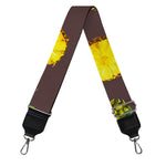 Brown Pineapple Pattern Print Bag Strap