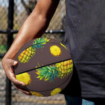 Brown Pineapple Pattern Print Basketball