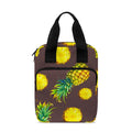 Brown Pineapple Pattern Print Bible Tote Bag