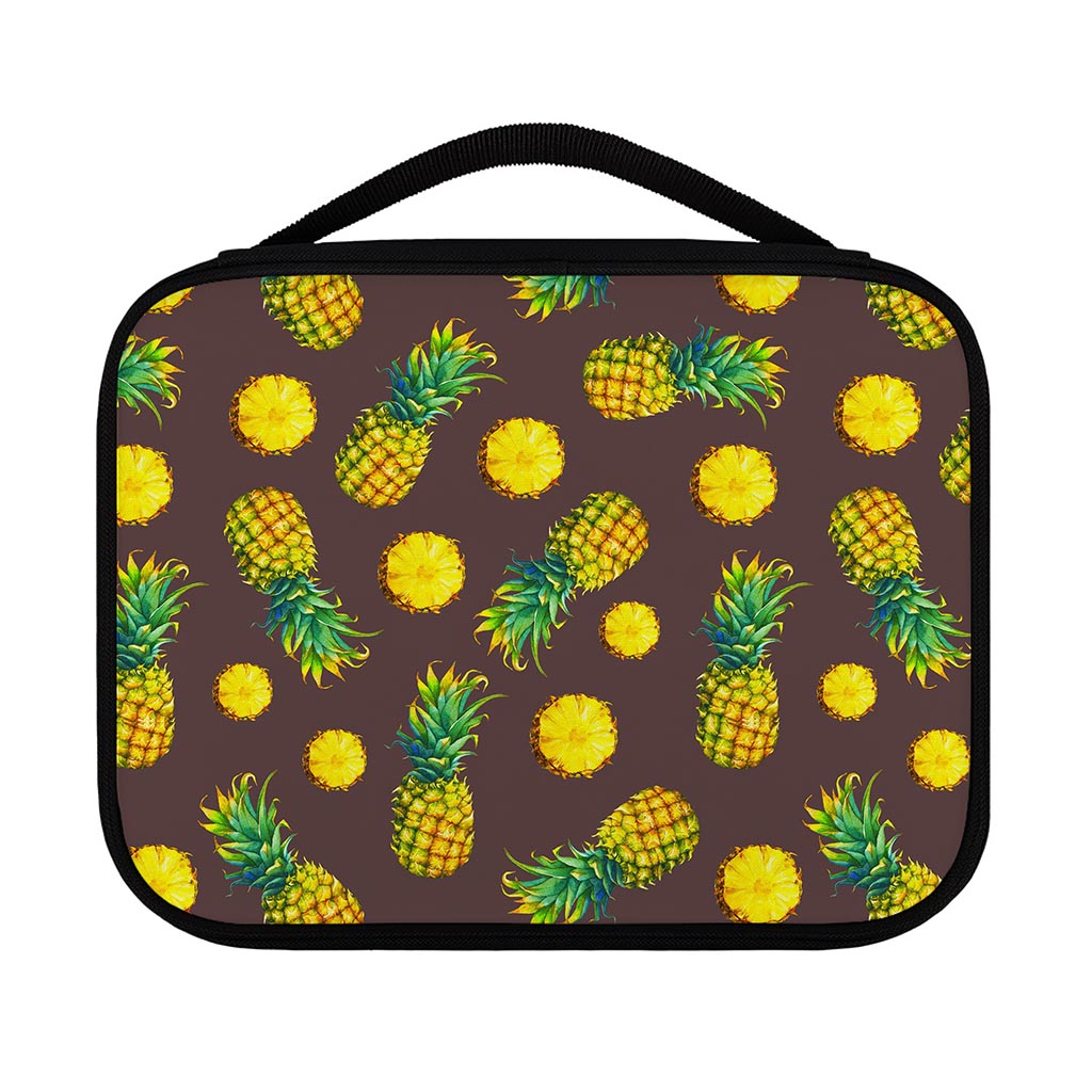 Brown Pineapple Pattern Print Classic Bible Case