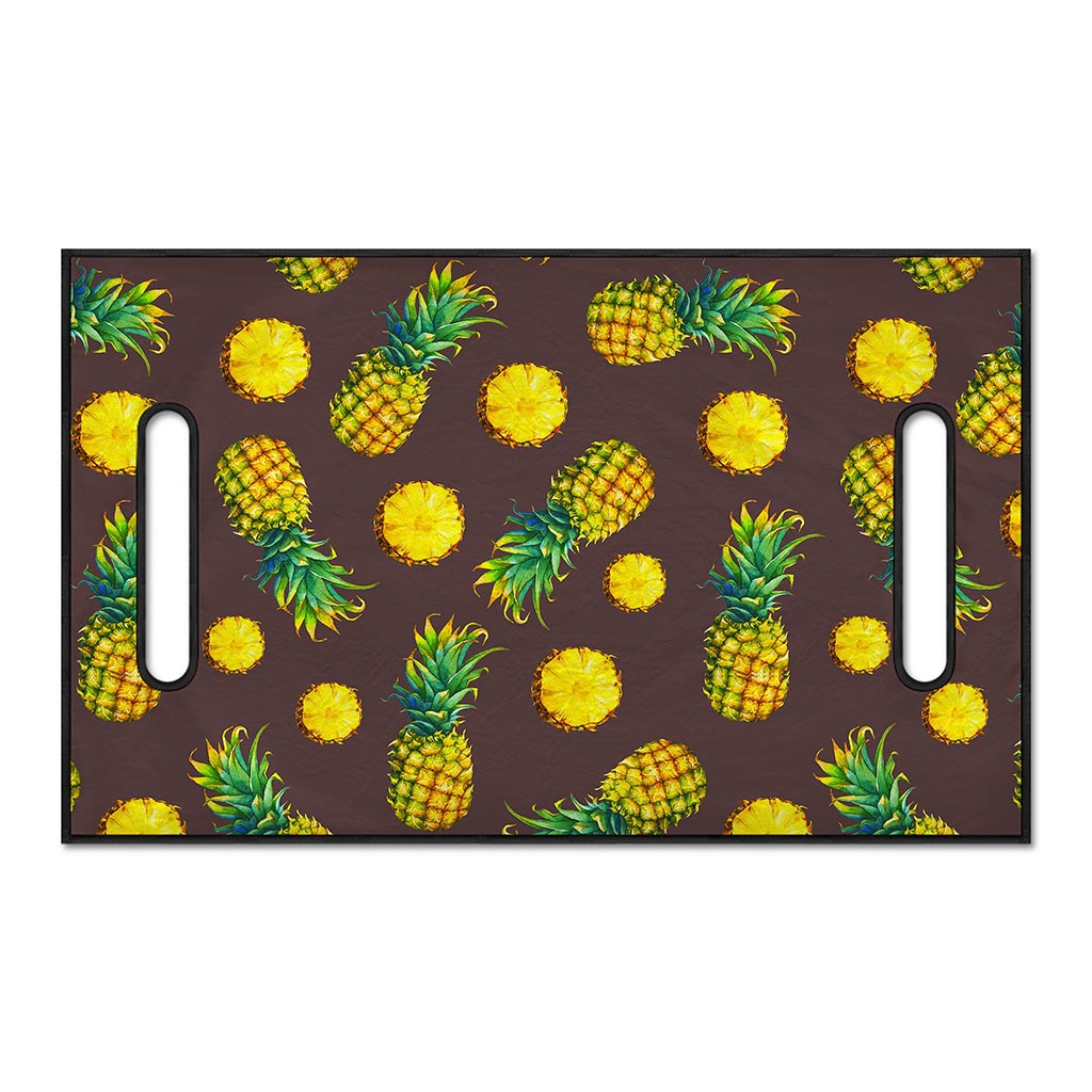 Brown Pineapple Pattern Print Golf Cart Seat Cover