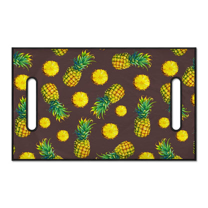 Brown Pineapple Pattern Print Golf Cart Seat Cover