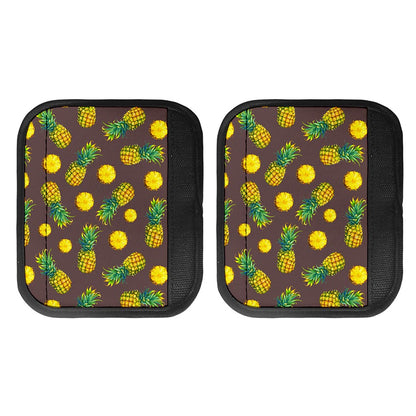 Brown Pineapple Pattern Print Handle Covers