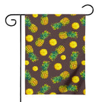 Brown Pineapple Pattern Print House Flag
