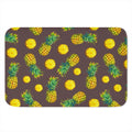 Brown Pineapple Pattern Print Indoor Door Mat