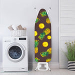 Brown Pineapple Pattern Print Ironing Board Cover