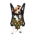 Brown Pineapple Pattern Print Pet Carrier Backpack