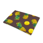 Brown Pineapple Pattern Print Pet Cooling Mat Cover