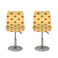Brown Poop Pattern Print Bar Stool Covers