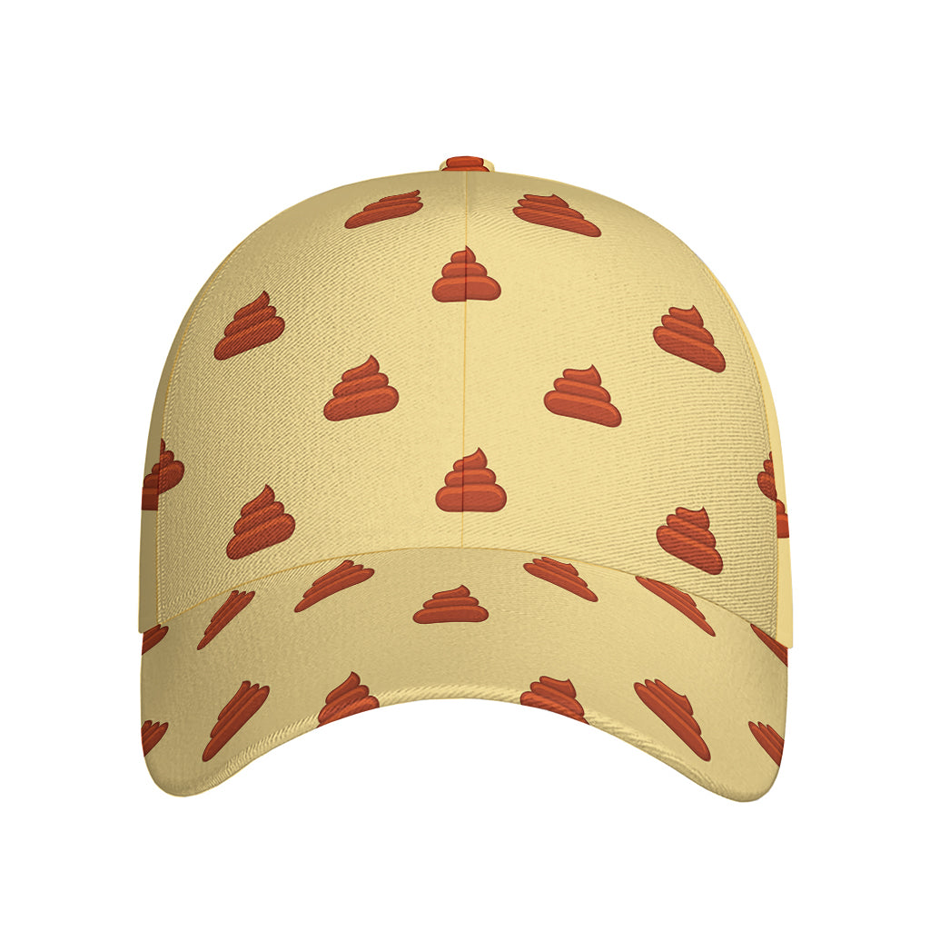 Brown Poop Pattern Print Baseball Cap