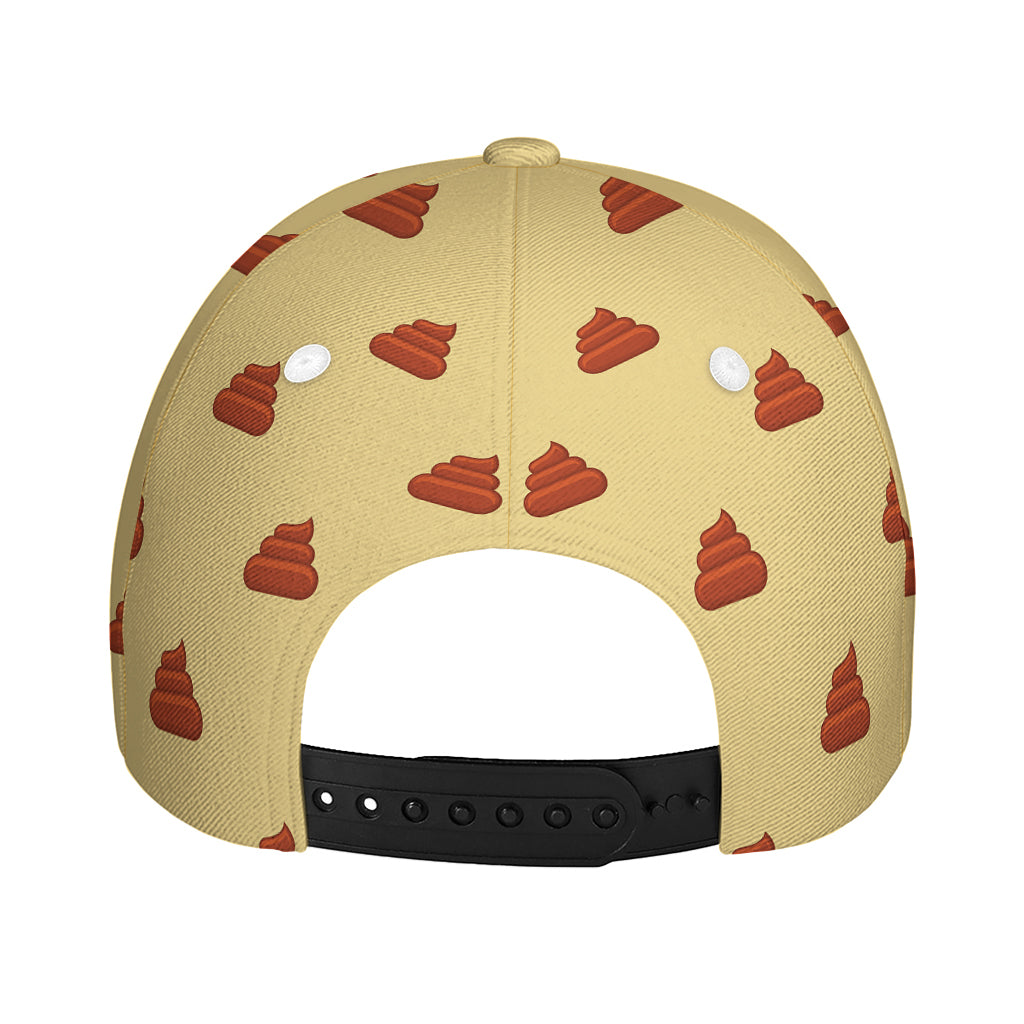 Brown Poop Pattern Print Baseball Cap