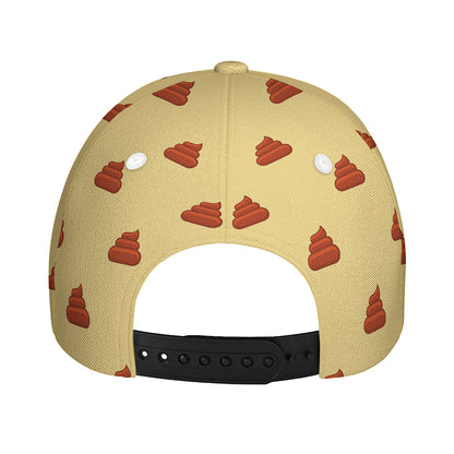 Brown Poop Pattern Print Baseball Cap