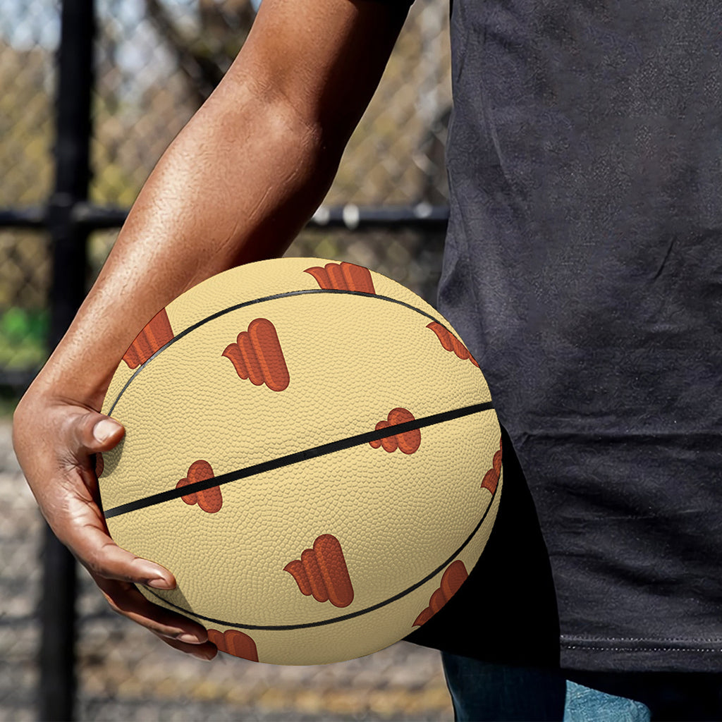 Brown Poop Pattern Print Basketball
