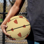 Brown Poop Pattern Print Basketball