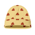 Brown Poop Pattern Print Beanie