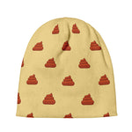 Brown Poop Pattern Print Beanie