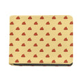 Brown Poop Pattern Print Bifold Wallet