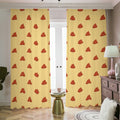 Brown Poop Pattern Print Dimout Pencil Pleat Curtains
