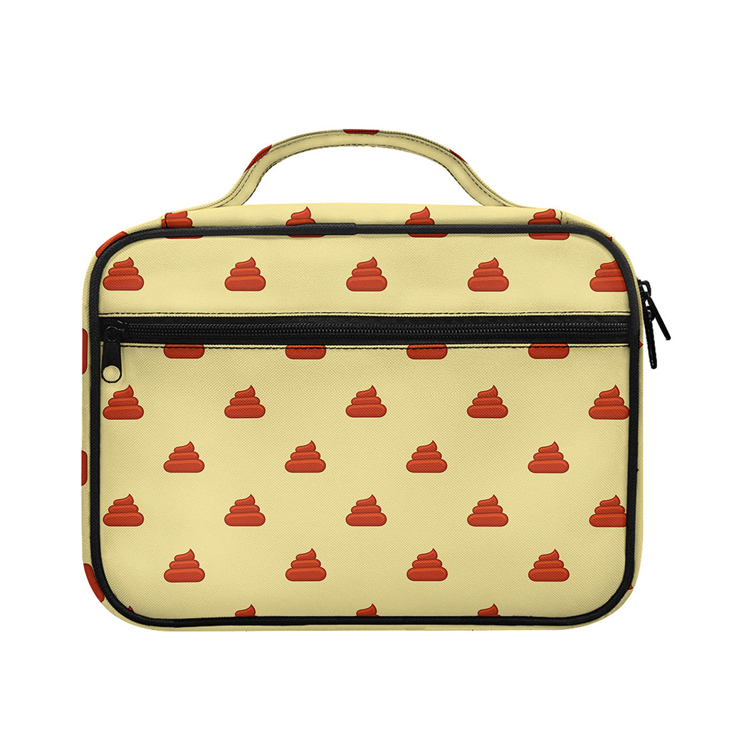 Brown Poop Pattern Print Briefcase Bible Bag