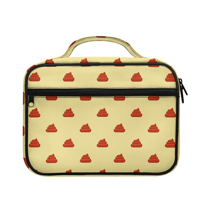 Brown Poop Pattern Print Briefcase Bible Bag