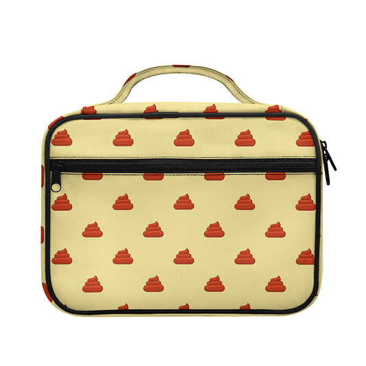 Brown Poop Pattern Print Briefcase Bible Bag