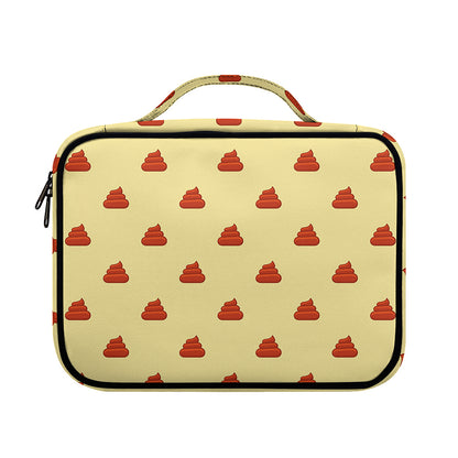 Brown Poop Pattern Print Briefcase Bible Bag
