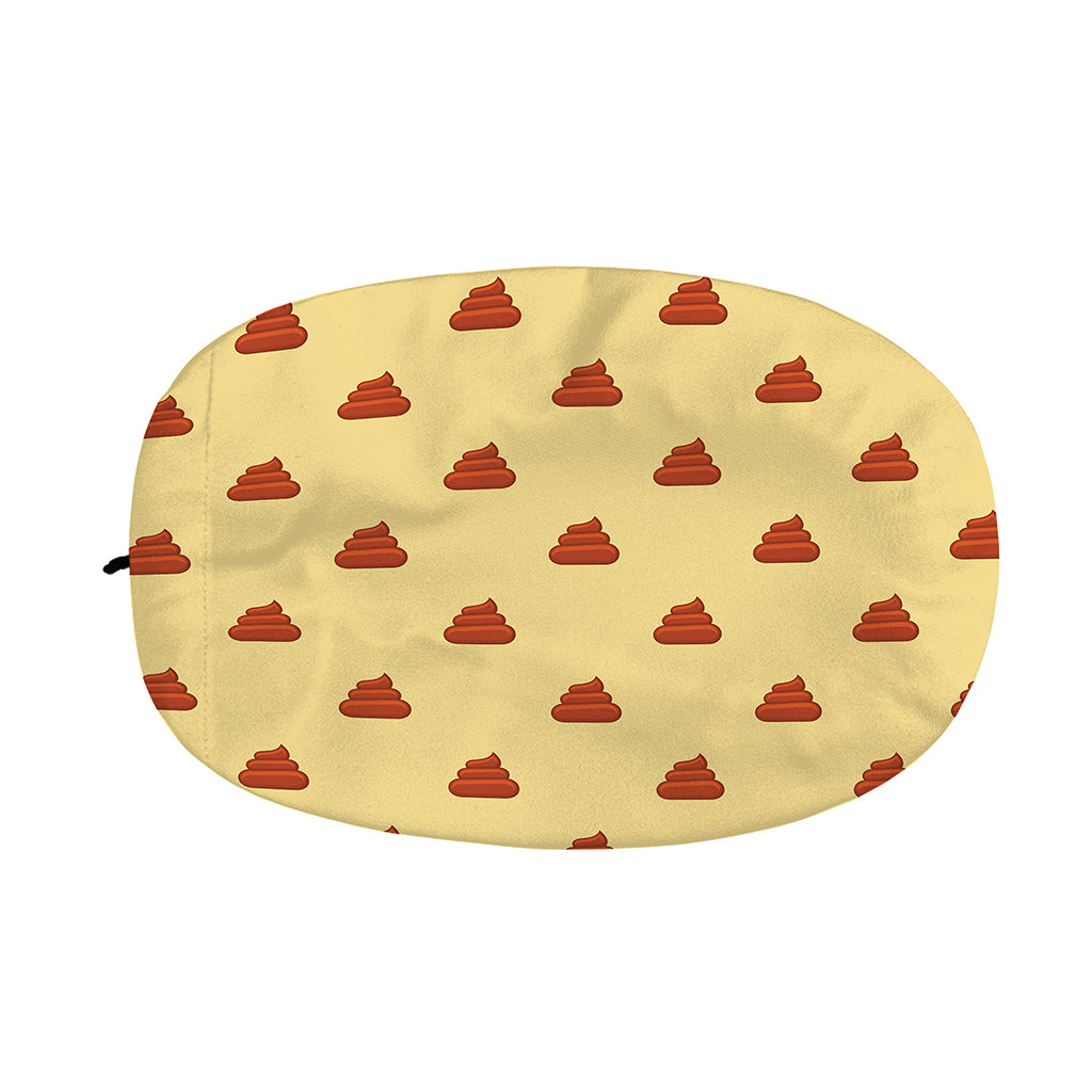 Brown Poop Pattern Print Car Side Mirror Covers