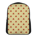 Brown Poop Pattern Print Casual Backpack