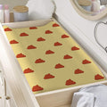 Brown Poop Pattern Print Changing Pad Cover